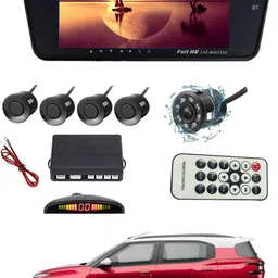 msnp 7Inch Bt Full HD Rearview Monitor Screen With Black Sensor & Camera For Car 85 Black LED-picture-19