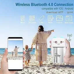 RHONNIUM Document Printing Bluetooth Mini Thermal Lable Pocket Printer Thermal Receipt Printer-picture-15