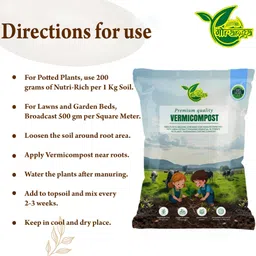 gauranga Organic Vermicompost Khaad – Jaivik Cow Dung & Earthworm Compost Potting Mixture, Soil, Manure image 3