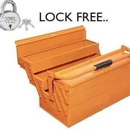 Metal Tool Kit Box For Garage,Household & Commercial Useage Lock Free HORSE TOOL BOX Tool Box with Tray image 3