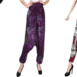 narnari Printed Rayon Women Harem Pants-picture-19
