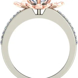 avsar AVR817WB 14kt Cubic Zirconia White Gold ring image 2