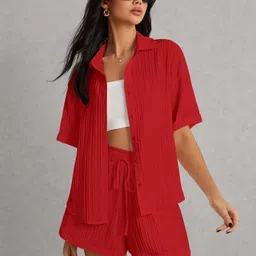 leriya fashion Shirt Regular Shorts Co-ords Set image 3