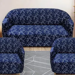 Polyester 3+1+1 Seater Sofa Abstract Cover-image-3
