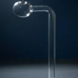 agnix 6 inch Bend Glass Oil Burner Pipe Transparent (Pack of 4) Borosilicate Glass Inside Fitting Hookah Mouth Tip image 2