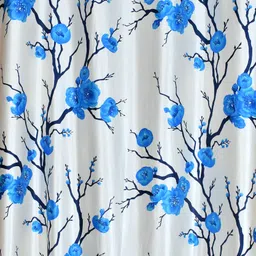 ville style 214 cm (7 ft) Door Polyester Room Darkening Curtain (Pack Of 3) image 2