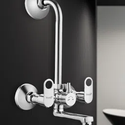 prestige Prime Full Brass Wall Mixer With L Bend With 4inch Garnet shower with 9inch arm Mixer Faucet image 2