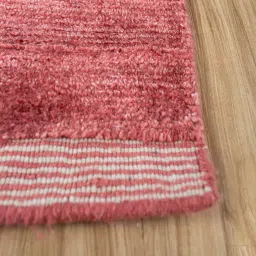 jaipur rugs Red Solid Bamboo Silk 6 ft X 9 ft Hand Woven Carpet image 5