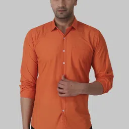 voroxy Men Regular Fit Solid Spread Collar Casual Shirt-picture-17