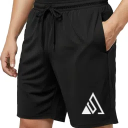 senseclub' Solid Men Black, Grey Regular Shorts, Basic Shorts, Sports Shorts, Night Shorts, Cycling Shorts, Gym Shorts image 2