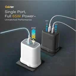 Oakter Oakter 65W Fast GaN Charger USB Adapter image 5