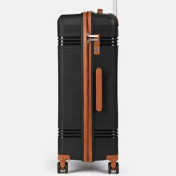 navrangi fashion Small Check-in Suitcase (20 inch) 4 Wheels - Priority 20 Inch Lightweight ABS Hard Shell Cabin Size Travel Trolley Bag - Black image 3