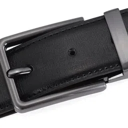 roadster Men Casual Black Synthetic Reversible Belt image 3