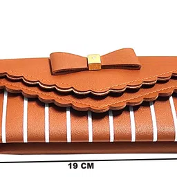 mahabal Casual Brown, Green Clutch - Regular Size image 4