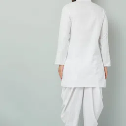 tsarina Men Cotton Blend Kurta Dhoti Pant Set image 2