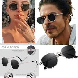 sheomy Unisex Combo offer pack of 2 shades glasses Rectangle Retro Vintage Narrow Sunglasses Women and Men Small Narrow Square Sun Glasses Combo offer pack of 2 MAVE-005 image 3