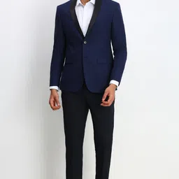 allen solly Men Two Piece Suit Solid Suit-picture-35