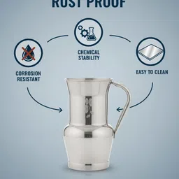 rayeenbeauty 1.5 L Stainless Steel Water Jug image 3