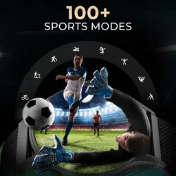 beatXP Sima 1.38'' HD Display BT Calling with Metal Magentic Chain & Health Tracking Smartwatch image 5