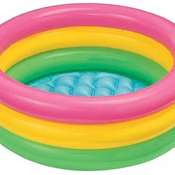 vworld Amazing Inflatable Kids And Baby 2 Feet Swimming Water Pool, Kiddie Pool Bath Tub for Kids (Multicolor) (2FEET)-picture-22