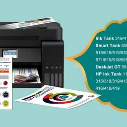 HRK AAA GT53Xl 52 Ink Set for HP 5810,5811,5820,5821,5822,310,315,316,319,410 Printer Black + Tri Color Combo Pack Ink Cartridge image 2