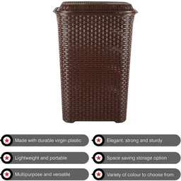 cello 50 L Brown Laundry Basket image 4