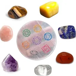 divinity crystals 7 Chakra healing stone with charging Disc - AAA Grade Meditation & Healing Kit Polished Round Crystal Stone-picture-22