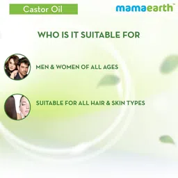 mamaearth 100% Pure Castor Oil, Cold Pressed, To Support Hair Growth Hair Oil image 5