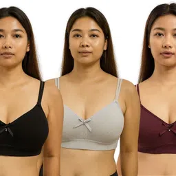 hpa Pack of 3 Women Everyday Lightly Padded Bra-picture-32