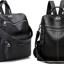 spinsell Medium 25 L Backpack Black Leather Backpack-picture-28