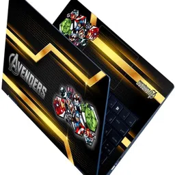 Flipkart SmartBuy Full Body Laptop Skin for Laptops Upto 15.6 Inch - Avengers Heroic Team A1 HD Sticker No Residue Removable Self Adhesive Vinyl Laptop Decal 15.6 image 1