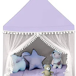 shopnow New KIDS PLAY TENT HOUSE FOR 3-15 YEAR OLD GIRLS AND BOYS (PURPLE) image 3