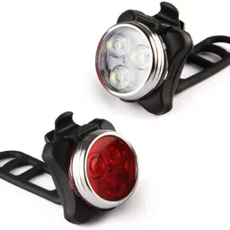 dark horse Imported Bicycle 3 LED USB Rechargeable Front & Rear Light Combo LED Front Rear Light Combo-picture-16
