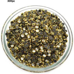 crafts haveli Flat Back Kundan Stones Lippan Artwork and Jewellery Making Silver 300pc-picture-13