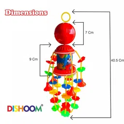 dishoom Musical Rotating Baby Mobile Jhoomer with Lights & Music | 6-Month Warranty image 3