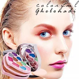 ghelonadi Makeup Kit for Full Kit Eye shadow Lip Gloss Mirror Contour Powder Combination image 3