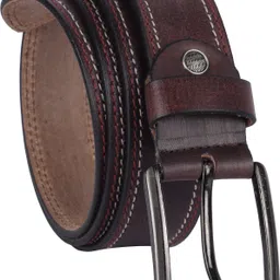 tamassociety Men Formal Brown Genuine Leather Belt image 2