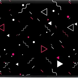 Anweshas Full Body Laptop Skin Sticker - Triangle Spiral on Black Self Adhesive Vinyl Laptop Decal 15.6 image 3