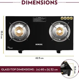 borosil Glass Manual Gas Stove image 3