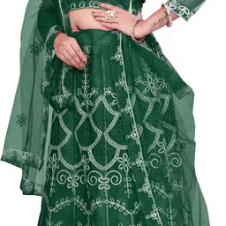 legcayethanic Embroidered Semi Stitched Lehenga Choli image 3