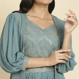 madhuram Embroidered Stitched Lehenga & Crop Top image 4