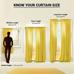 dtodexpress 213.3 cm (7 ft) Polyester Room Darkening Door Curtain (Pack Of 2) image 4