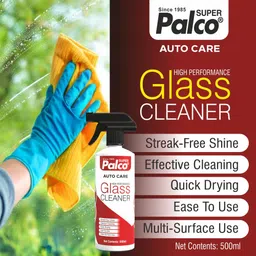 pl super palco Auto Care Glass Cleaner 500ml Multipurpose Cleaning Solution Quick Dry & Shine Liquid Vehicle Glass Cleaner image 5