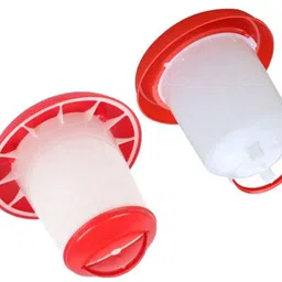tm&w semi automatic 1.5kg Feeder-1pcs&1.5Ltr Drinker-1pc=1 pcs., Common Bird Feeder image 5