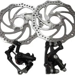 broke brand MTB Mechanical Disc Brake Set | Front & Rear Calipers with 160mm Rotors Bicycle Brake Disk image 2