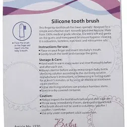 baby boo SILICONE FINGER Soft Toothbrush image 4