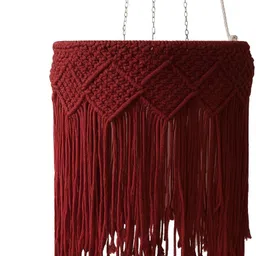 Traditional Macrame Diwali Lamp Hanging Lights (Pendant Lights), Chandelier Lamp Shade-image-8