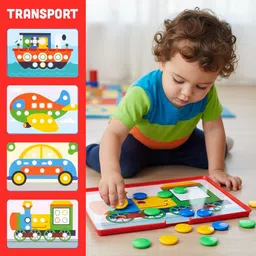 ratnas Button Art Transport Preschool Learning Game image 5