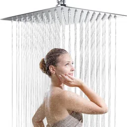 6 inch Rain Shower Head without Arm For Bathroom High Grade Stainless Steel 304 Fixed Mount-image-29