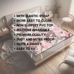 the maximus Elastic Strap King Size Waterproof, Breathable, Stretchable Mattress Cover image 2